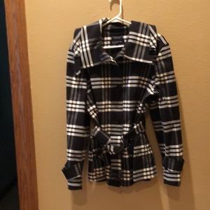 Jones New York signature stretchy plaid jacket